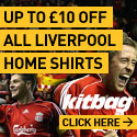10% OFF All Liverpool Home Shirts