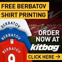 free Berbatov shirt printing at Kitbag