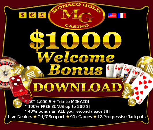 Monoco Gold $100 bonus casino gaming at its best