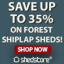 shedstore.co.uk - Up to 35% off Forest Shiplap Sheds