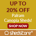 shedstore.co.uk - Up to 20% off Palram Canopia Sheds